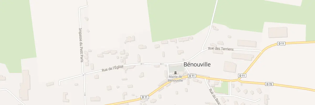 Plan du 5004 Le Bourg à Bénouville