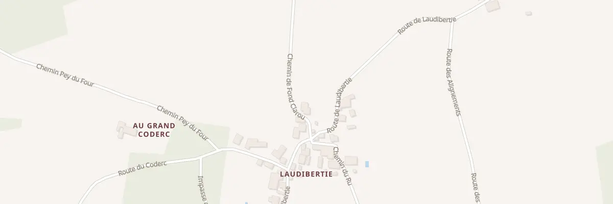 Plan du 54 Che de Fond Clarou à Saint Privat en Périgord