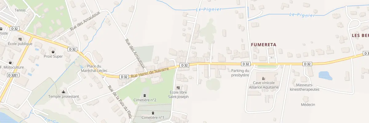 Plan du 619 Rue Henri de Navarre au Fleix