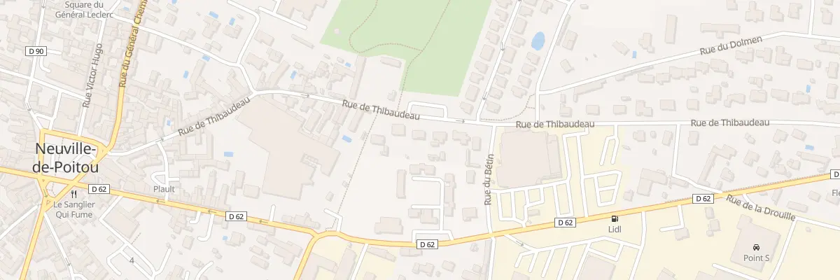 Plan du 45 Rue Thibaudeau à Neuville-de-Poitou