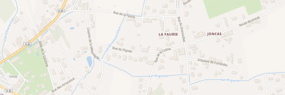 Plan du 64 Rue du Pignier au Fleix