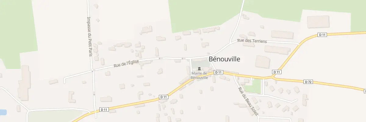 Plan du 1 Rue de l’Eglise à Bénouville
