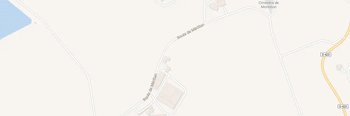 Plan du 365 Rte de Merillan à Monteton