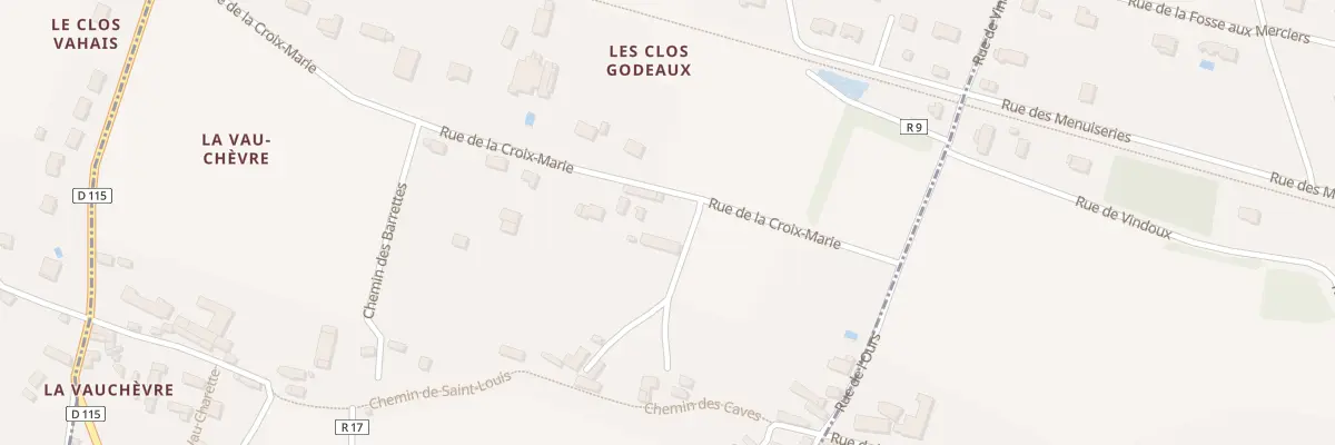 Plan du 9 Rue de la Croix Marie à Rivière