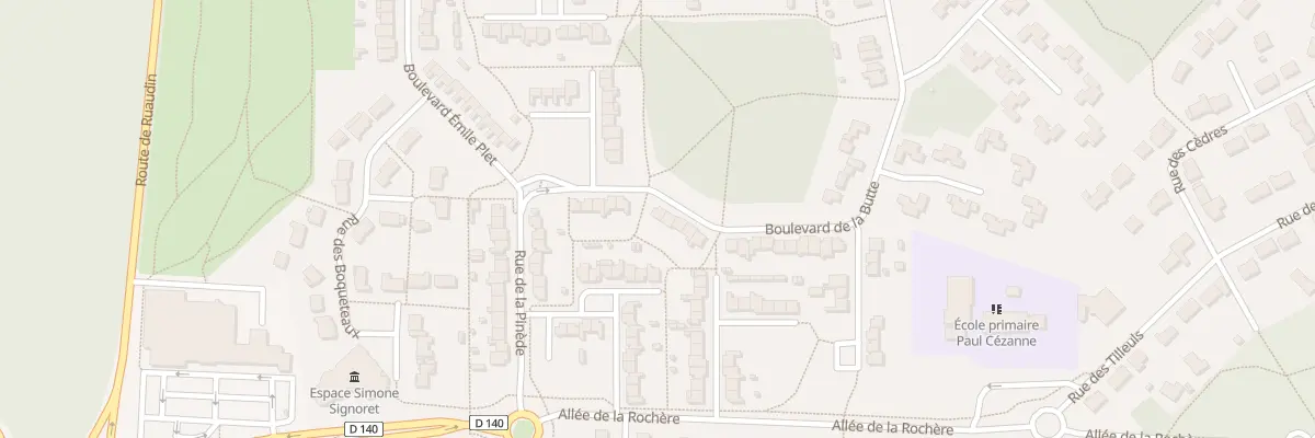 Plan du 133 Bd de la Butte à Mulsanne
