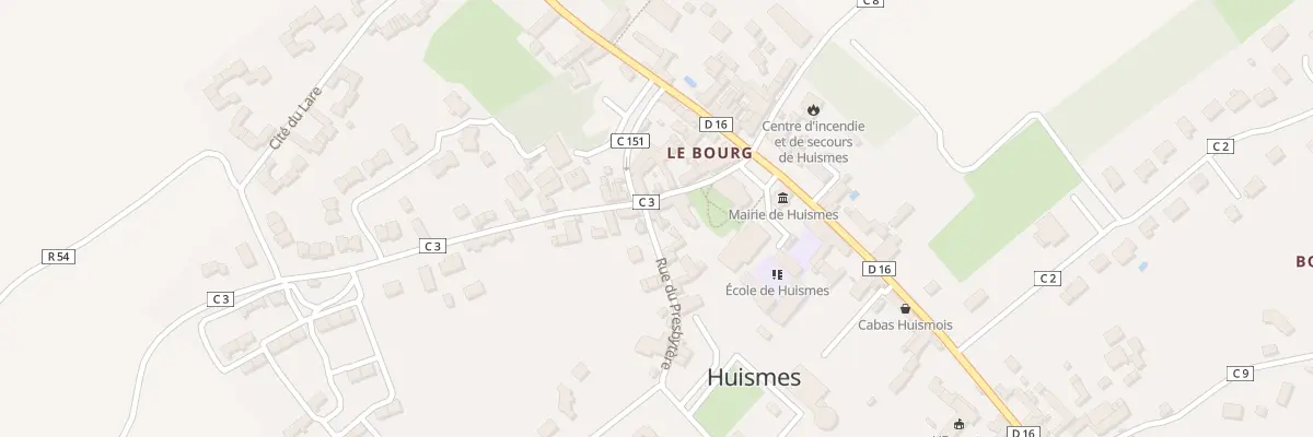 Plan du 1 Rue du Presbytère à Huismes
