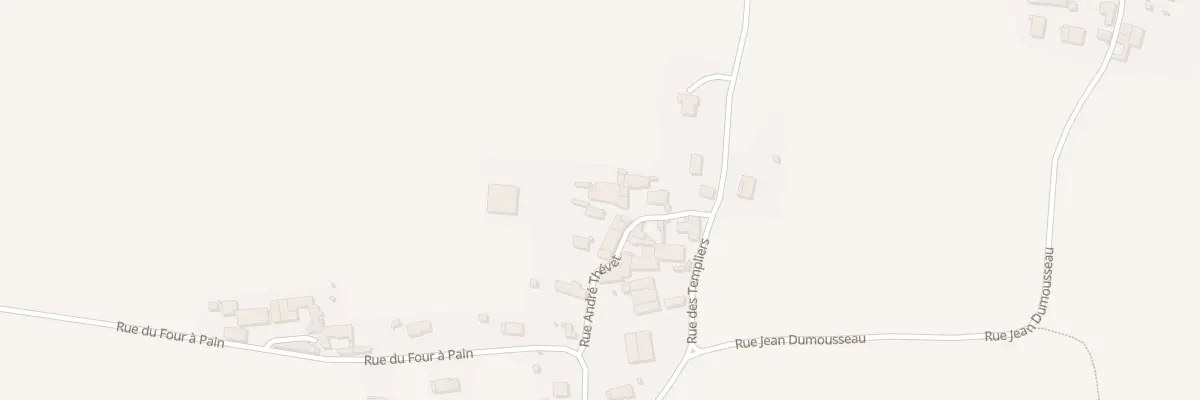 Plan de la Rue André Thévet à Brie