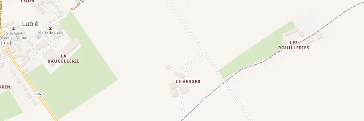 Plan du 1 Le Verger à Lublé