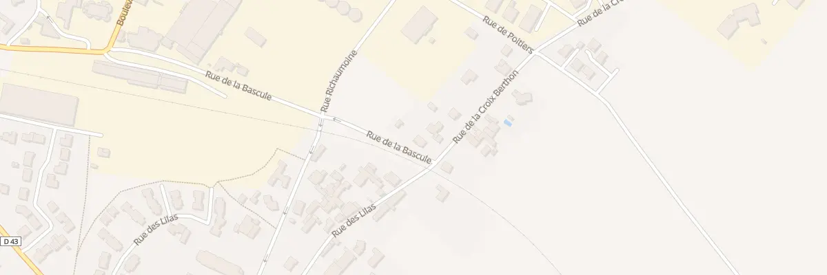 Plan du 22 Rue de la Bascule à Neuville-de-Poitou