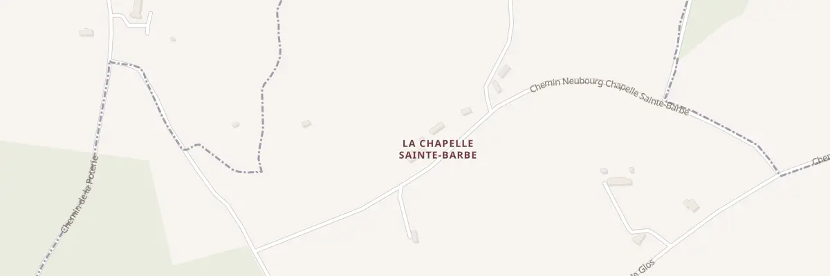 Plan du 585 Che du Neubourg Chap.Ste Barbe à Saint-Jean-de-Livet