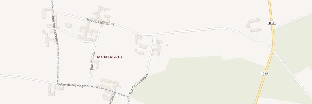 Plan du 3 Rue de Montagret à Nueil-sous-Faye