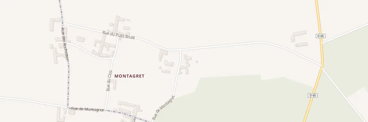 Plan du 1 Rue de Montagret à Nueil-sous-Faye