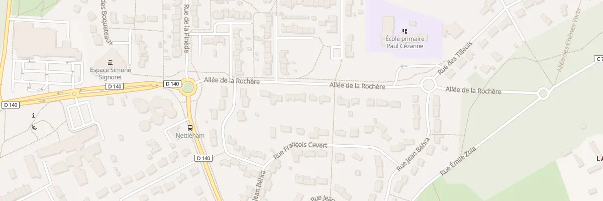 Plan du 8 All de la Rochère à Mulsanne