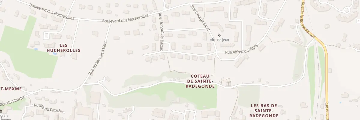 Plan du 12 Rue Alfred de Vigny à Chinon