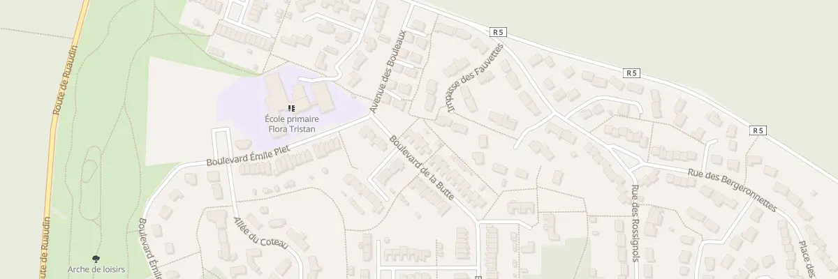 Plan du 3 Bd de la Butte à Mulsanne
