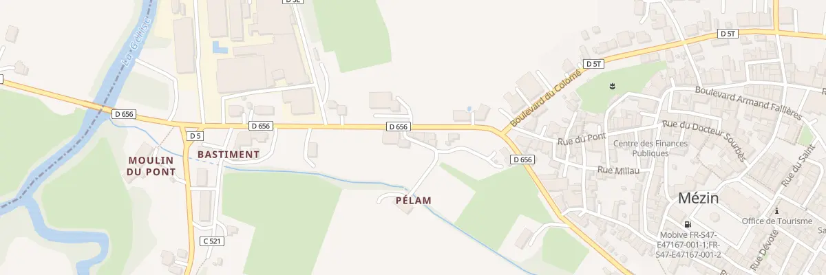 Plan du 585 Av Jacques Bertrand à Mézin