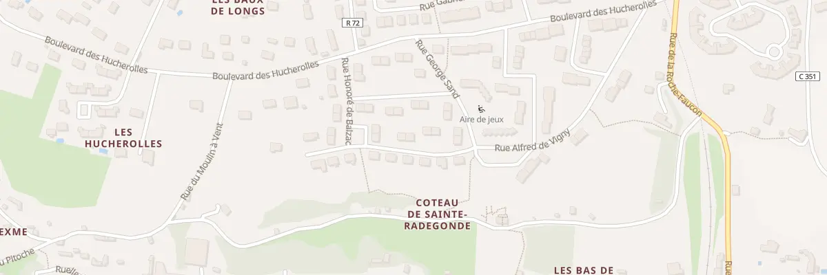 Plan du 3 Rue Alfred de Vigny à Chinon