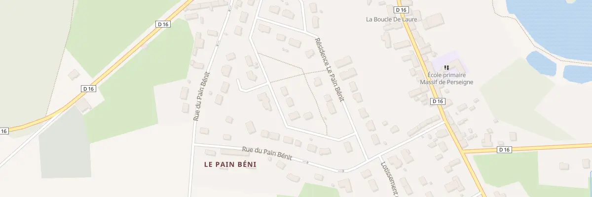 Plan du 43 Res le Pain Bénit à Villeneuve-en-Perseigne