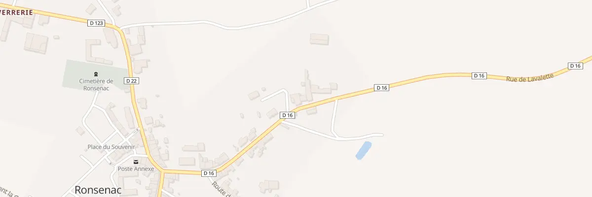 Plan du 28 Rue de Lavalette à Ronsenac