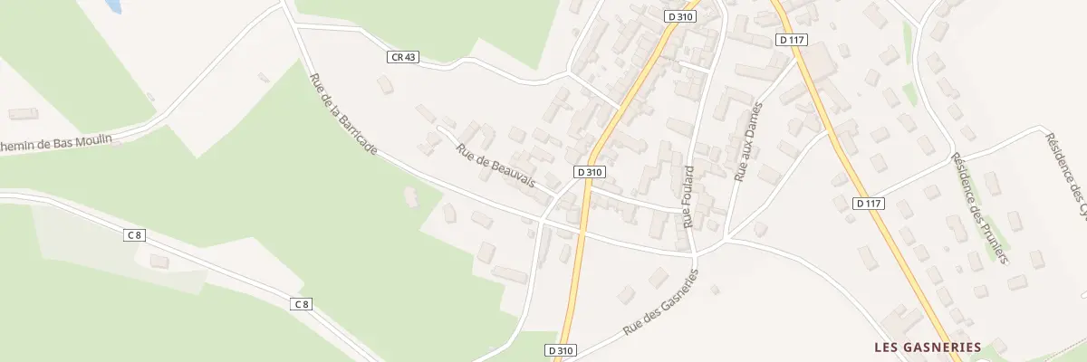 Plan du 2 Rue de la Barricade à Saint-Rémy-du-Val