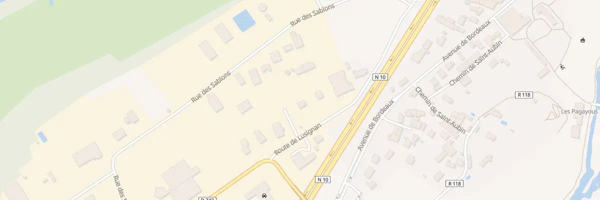 Plan du 8 Rte de Lusignan à Vivonne