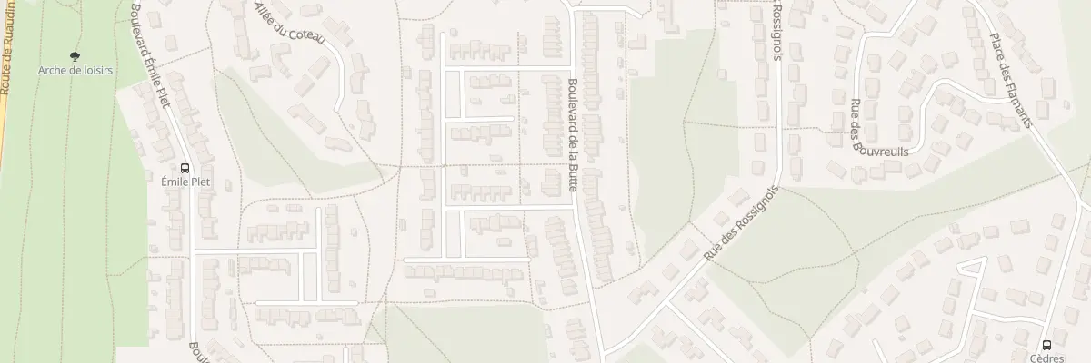Plan du 64 Bd de la Butte à Mulsanne