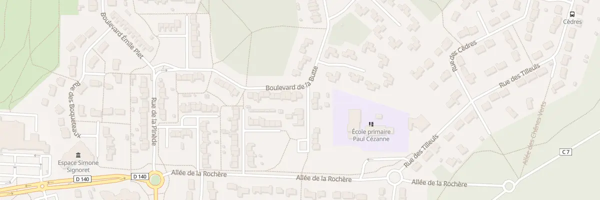 Plan du 105 Bd de la Butte à Mulsanne