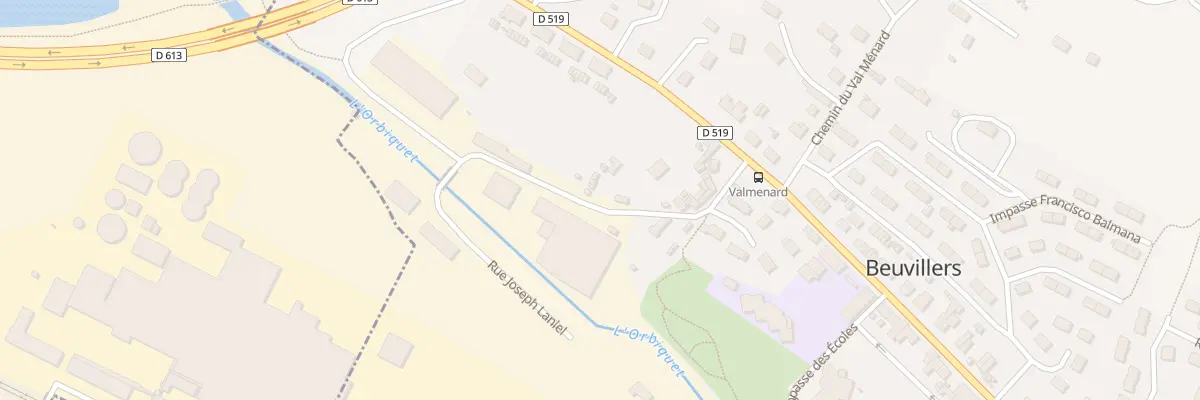 Plan du 14 Rue Joseph Laniel à Beuvillers