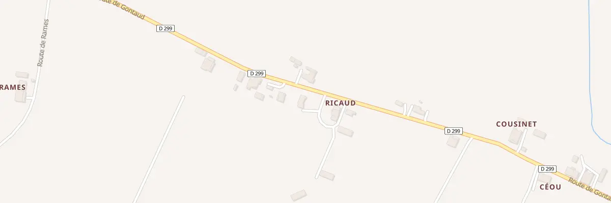 Plan du 792 Ricaud à Gontaud-de-Nogaret