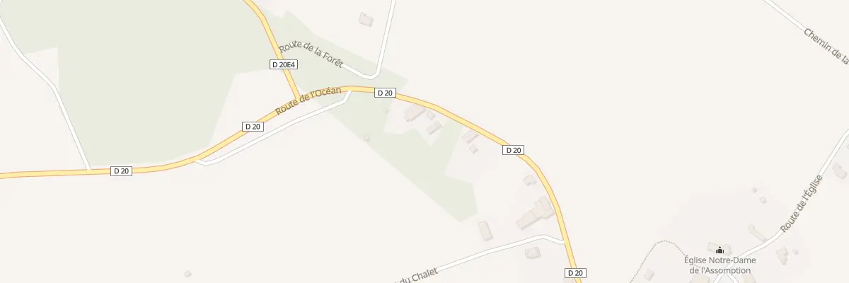 Plan du 419 Rte de l’Océan à Bourg-du-Bost