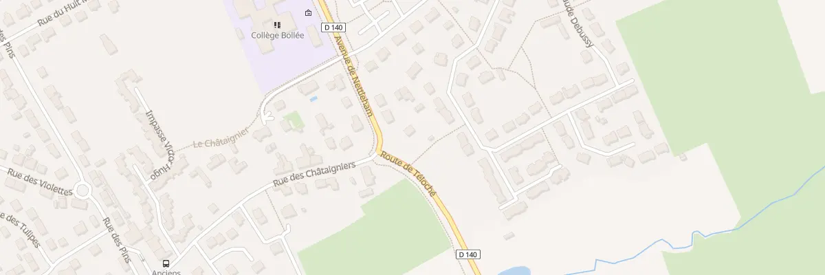 Plan du 23 Rue des Châtaigniers à Mulsanne