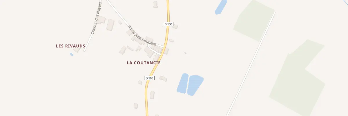 Plan du 1005 La Coutancie Est à Chassaignes