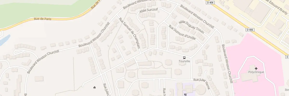Plan du 25 Rue Samuel de Champlain à Lisieux
