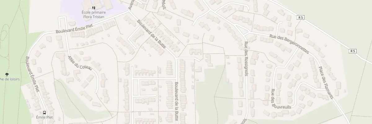 Plan du 95 Bd de la Butte à Mulsanne