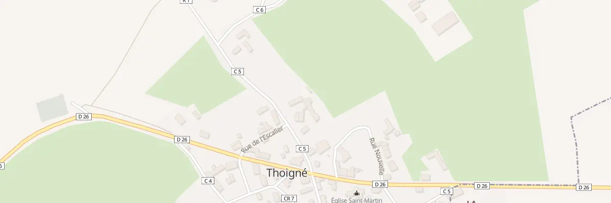 Plan du 8 Rue du Parc à Thoigné