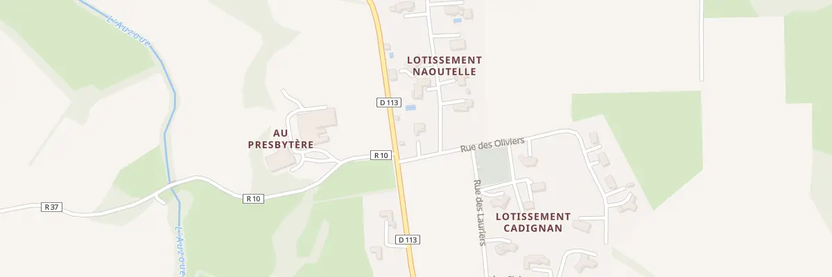 Plan du 1 Rue des Oliviers à Courrensan