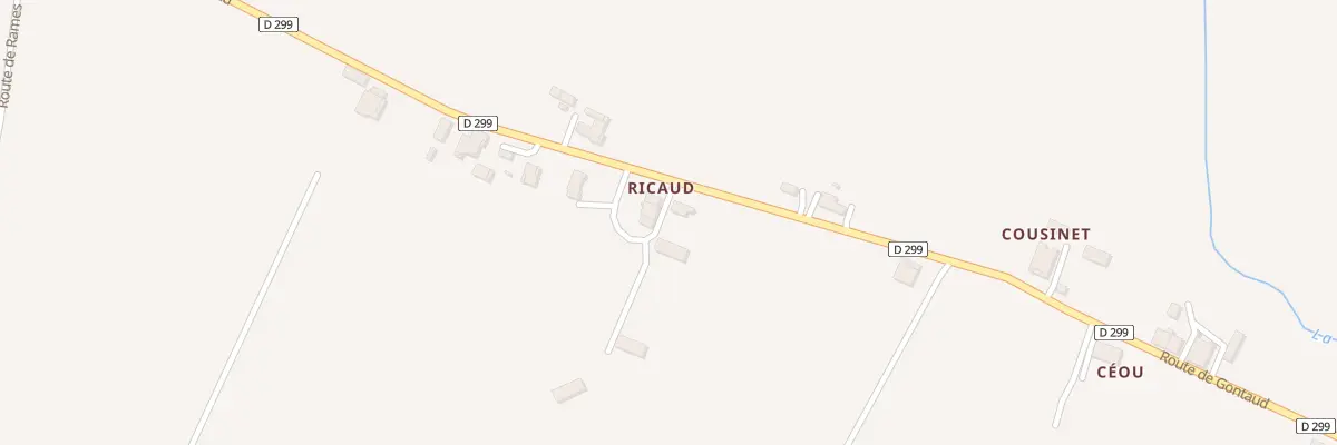 Plan du 321 Ricaud à Gontaud-de-Nogaret