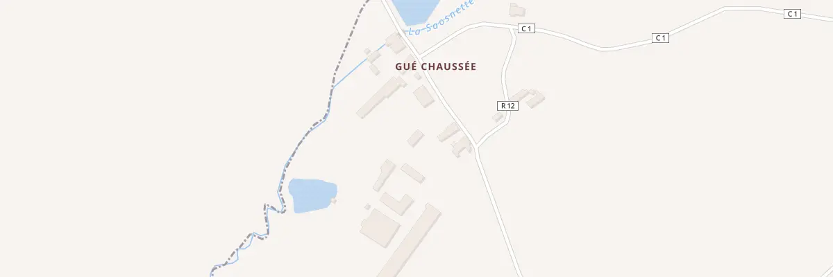 Plan du 3 Ham de Gue Chaussee à Saosnes