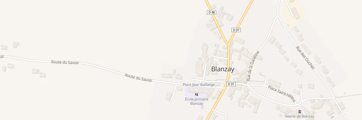 Plan du 2 Rte du Savoir à Blanzay
