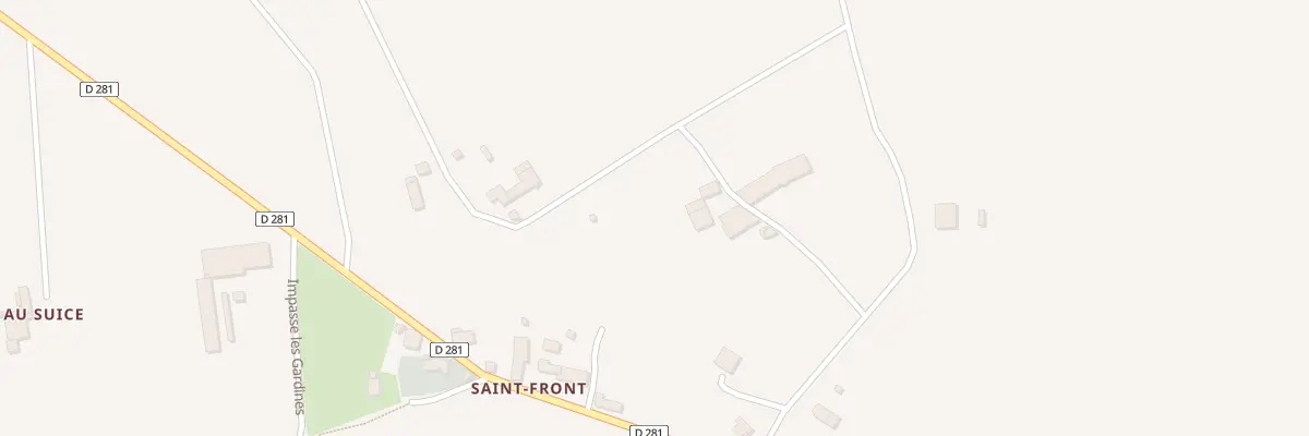 Plan du 281 Che de Saint Front à Pardaillan