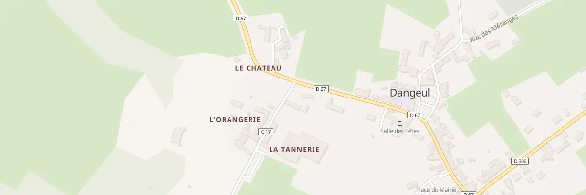 Plan du 21 Rue de la Libération à Dangeul