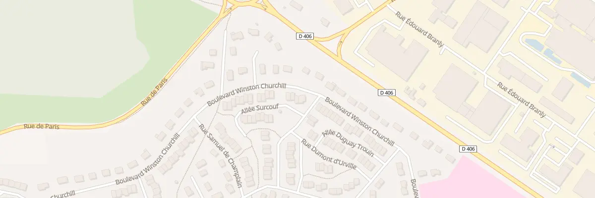 Plan du 66 Bd Winston Churchill à Lisieux