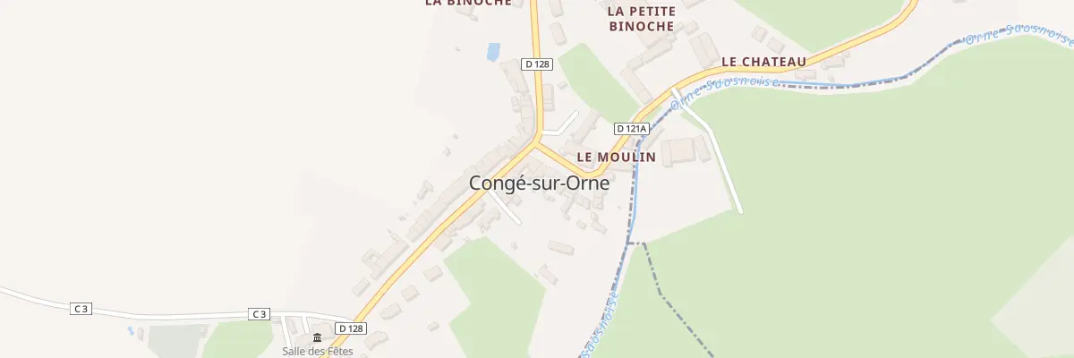 Plan du 2 Pl de L Eglise à Congé-sur-Orne