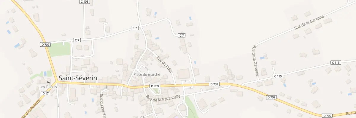 Plan du 2 Rue du Puits à Saint-Séverin