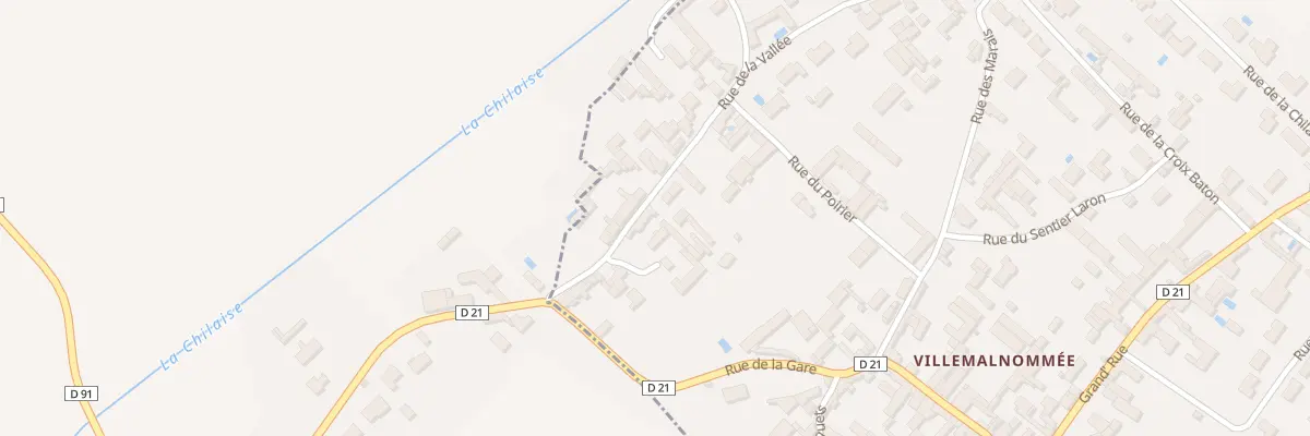 Plan du 8 Rue de la Vallée à Chabournay