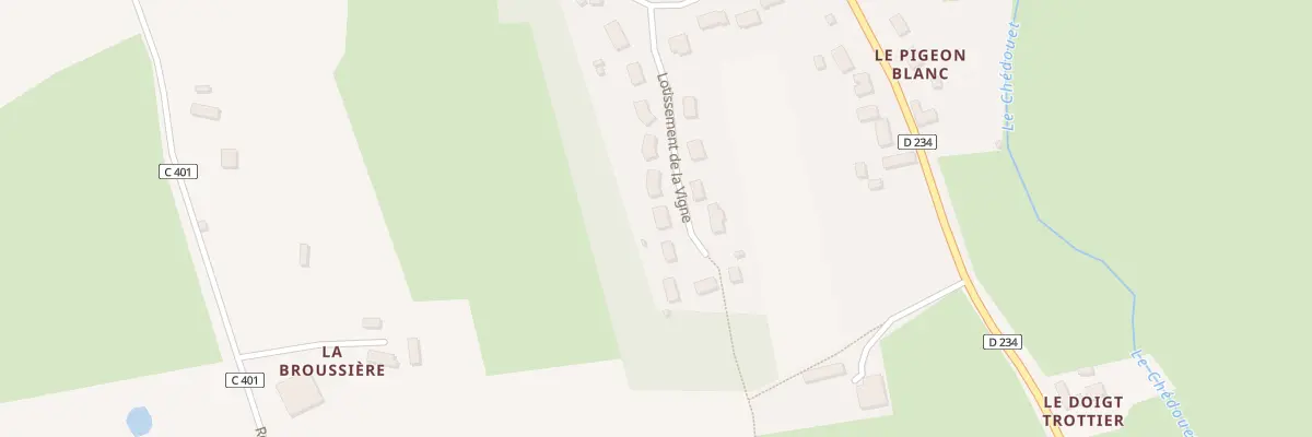 Plan du 30 Lot de la Vigne à Villeneuve-en-Perseigne