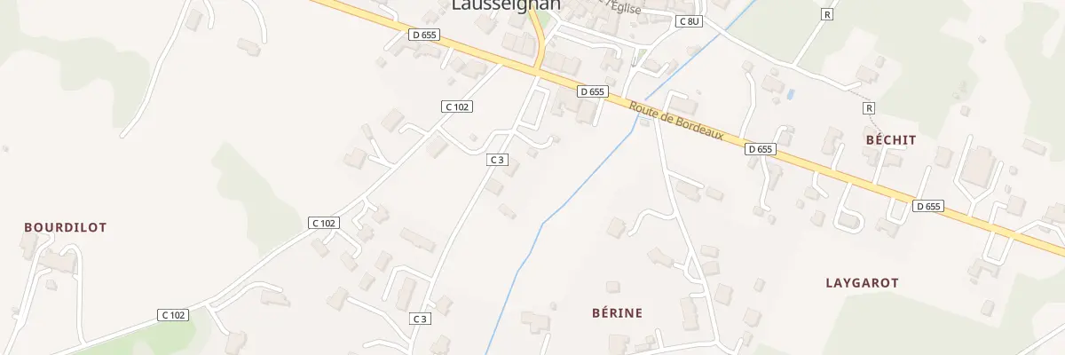 Plan du 761 Berine à Barbaste