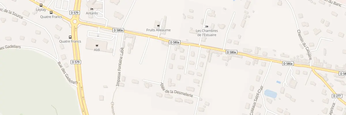 Plan du 1 All de la Desmelerie à La Rivière-Saint-Sauveur