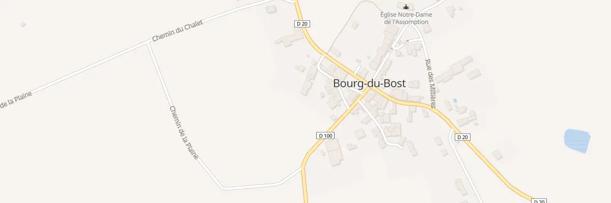 Plan du 16 Le Bourg à Bourg-du-Bost