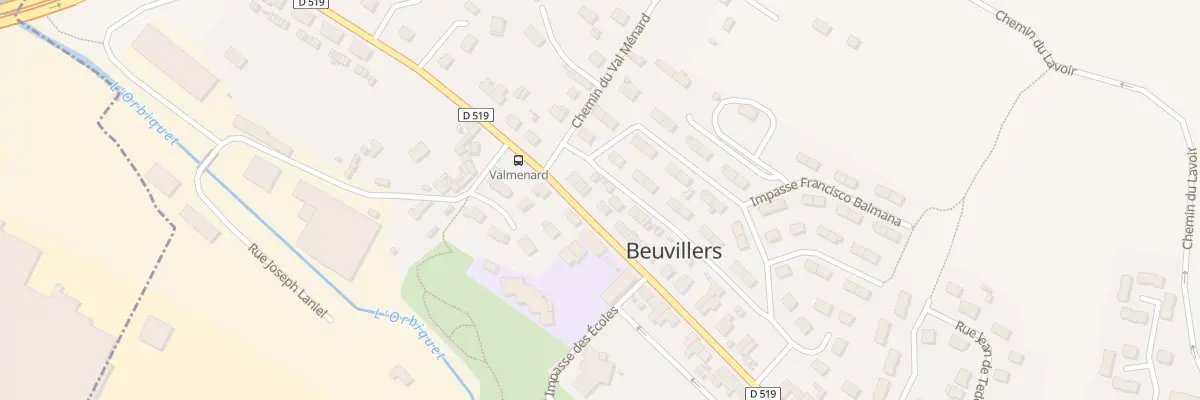 Plan du 23B Rte d’Orbec à Beuvillers